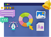 AI enhanced website design elements.